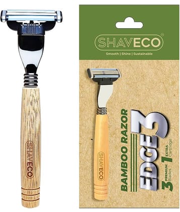 SHAVECO Mens Adjustable Manual 3 Blades Razor ( Pack of 2 )