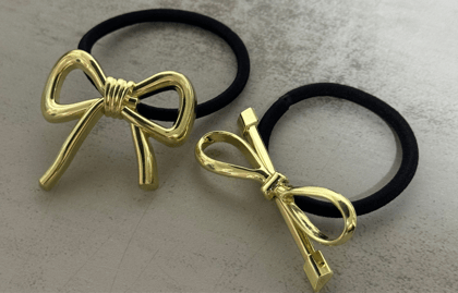 Set of 2 - French Retro & Bow Knot Hair Cuff