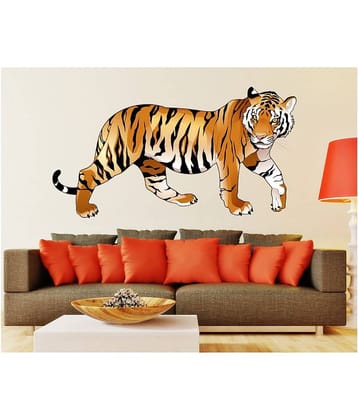 Wallzone Tiger Sticker ( 70 x 75 cms )