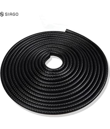 SIAGO Premium Car Door Sealing Strip - 5 Meters, High-Quality Waterproof Rubber Weatherstrip for Noise Reduction, Dustproof, Soundproof, Universal Fit for Cars, SUVs, and Trucks