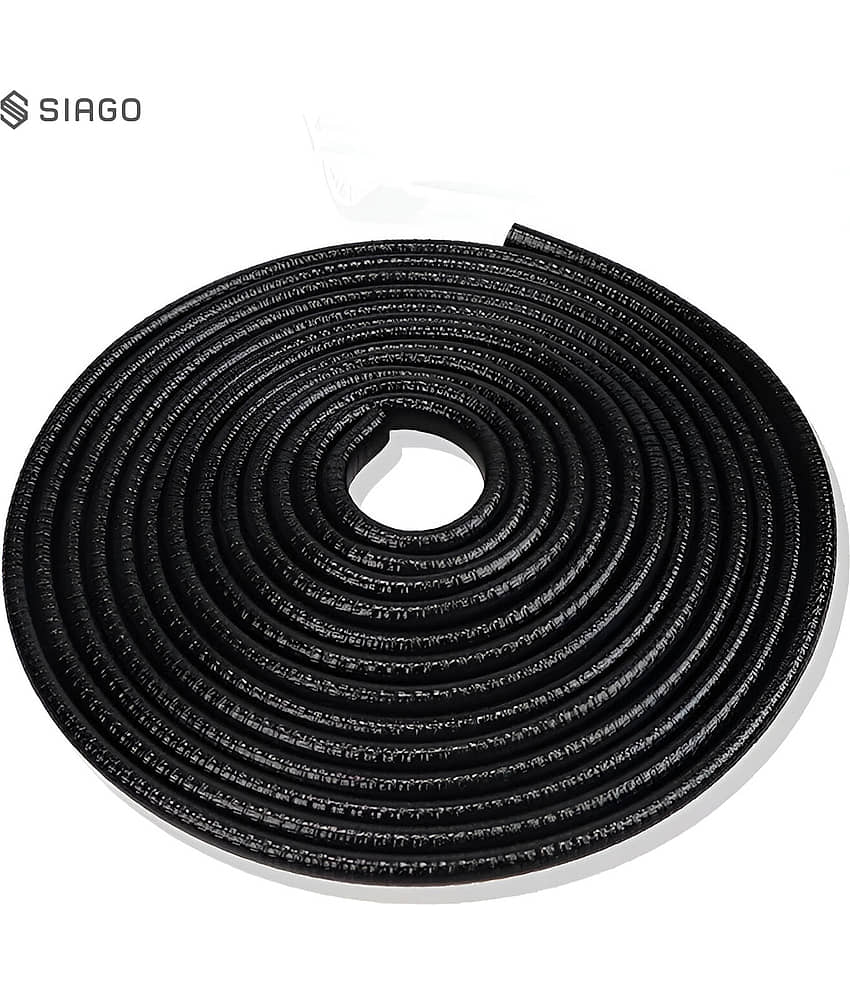 SIAGO Premium Car Door Sealing Strip - 5 Meters, High-Quality Waterproof Rubber Weatherstrip for Noise Reduction, Dustproof, Soundproof, Universal Fit for Cars, SUVs, and Trucks
