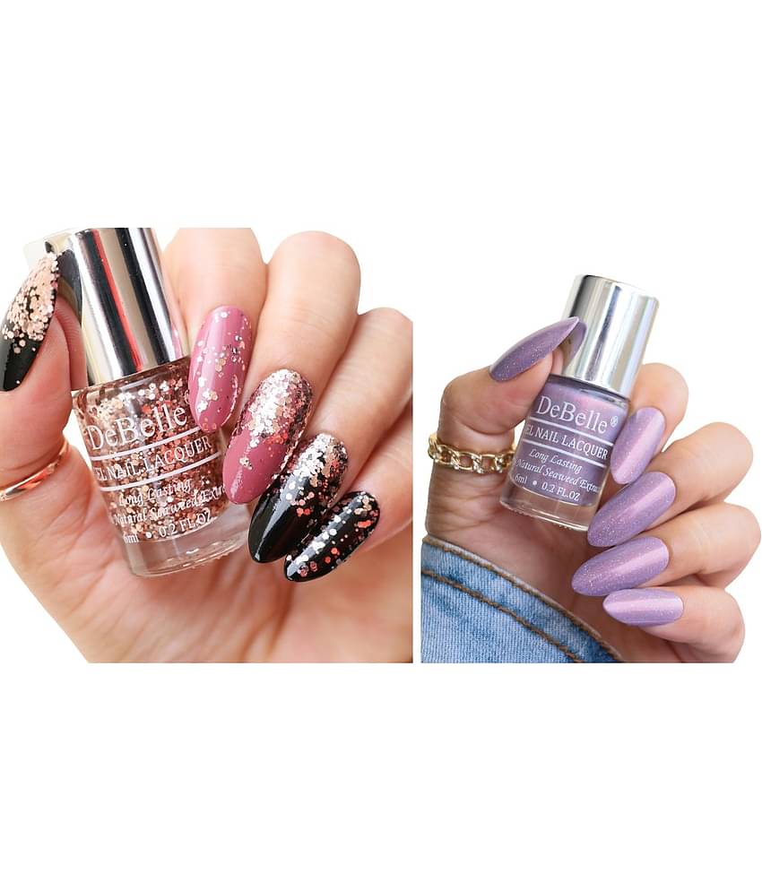 DeBelle Multi Glitter Nail Polish 12 ( Pack of 2 )