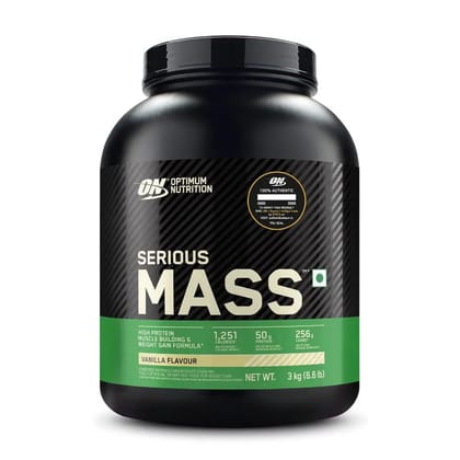 Optimum Nutrition Serious Mass-6.6 Lbs / Vanilla