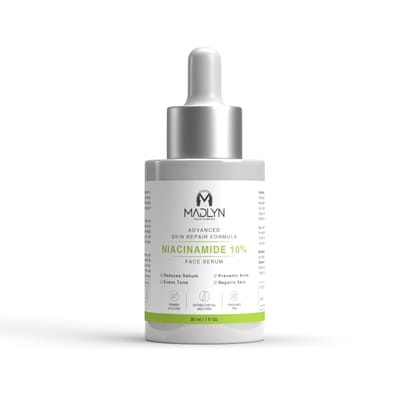 MADLYN BEAUTY REDEFINED 10% Niacinamide Face Serum for Acne Marks, Blemishes & Oil Balancing | Controls Excess Oil, Quick Absorbing | Skin Clarifying Anti Acne Serum for Oily & Acne Prone Ski