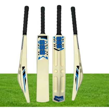 SVS Game Changer Scoop Full Size(35X4.5 inch) Heavy Duty Hard Fiber Cricket Bat PVC/Plastic Cricket Bat For - Sizse 8 - White