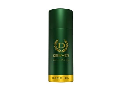 Denver Hamilton Long Lasting Deodorant Body Spray for Men - 150ml Each 