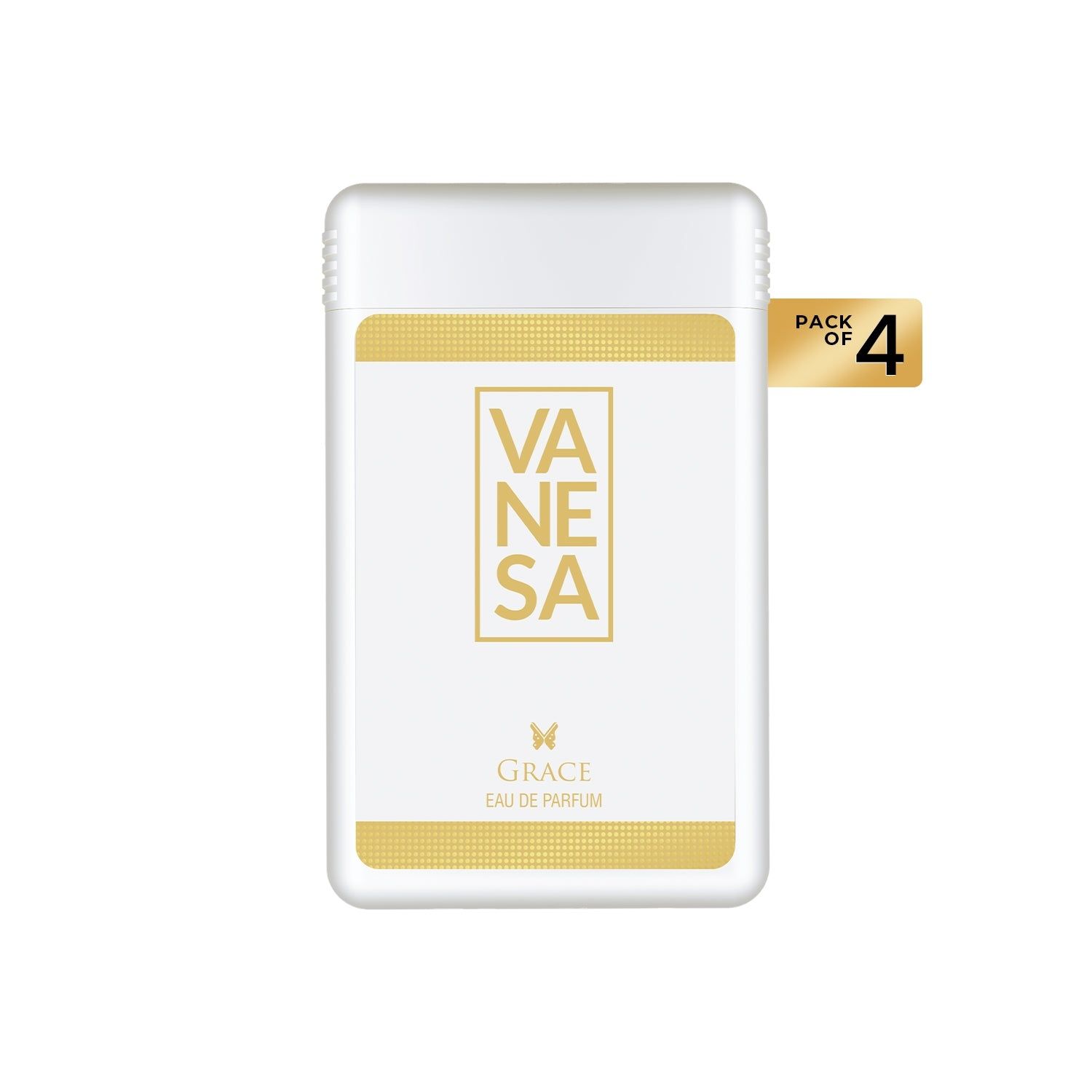 Vanesa Pack of 4 Grace Pocket Perfumes - 18ml Each