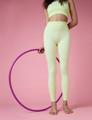 Wave Leggings-LIME / S