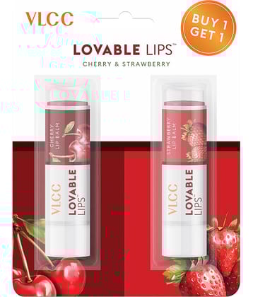 VLCC Roll on Bullet - Strawberry & Cherry Lip Balm - 4.5 g - B1G1