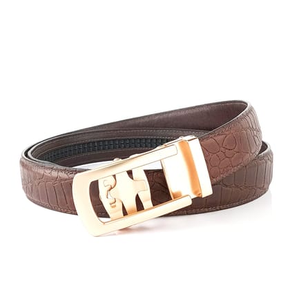 Iconic Buckle and Caelatum Strap-28 / dark brown