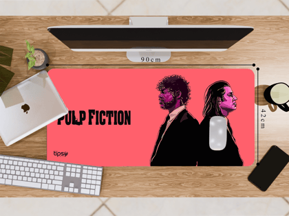 "PULP FICTION" Gaming Mousepad- Elevate Your Gaming Experience-Extra Large (42CM X 90CM)