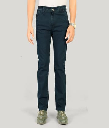 MOUDLIN Regular Fit Clean Look Men's Jeans - Navy Blue ( Pack of 1 )