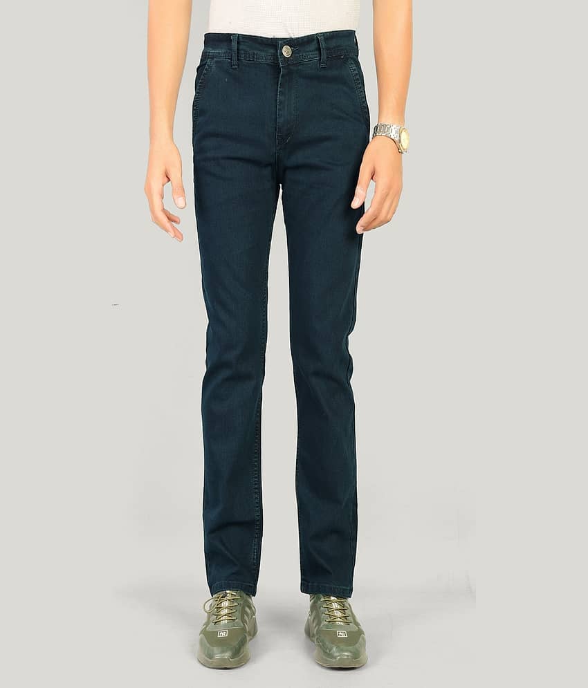 MOUDLIN Regular Fit Clean Look Men's Jeans - Navy Blue ( Pack of 1 )