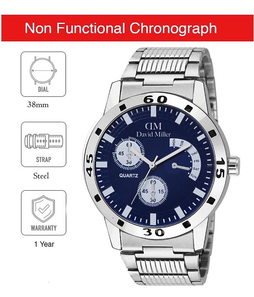 David Miller DMRCM39 Stainless Steel Non-Functional Chronograph Men's Watch