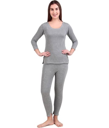 HAP Cotton Blend Thermal Sets - Grey Pack of 1