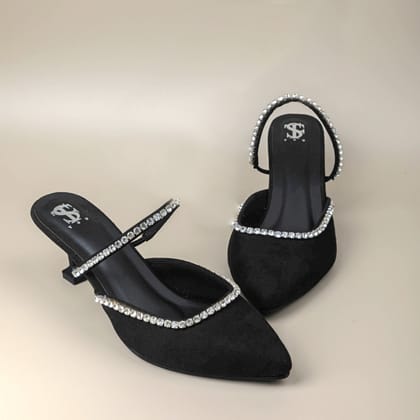 Bella Diamond Pointed toe heels-36
