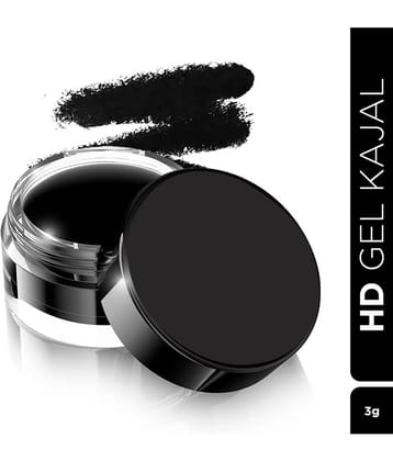 Seven Seas HD Gel Black Kajal Long Lasting Water Proof (Black)