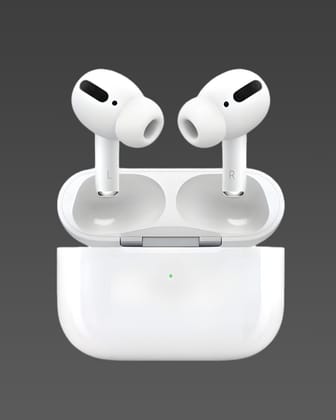 Ear Pods with wireless charging case with sensor Enable Bluetooth Headset ( White , True wireless)