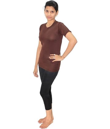 Goodluck Brown T-Shirt & Shorts Combo Swimming Costume