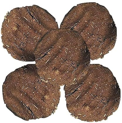 Cow Dung Cakes  Sun-Dried, Organic  Havan, Fuel, Compost  10 Pcs