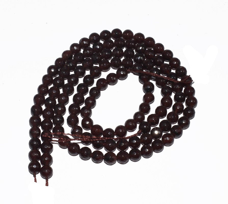 Gemstone Faceted Round Agate Loose Beads , (6 MM) , ZSUS-036-1 String  in 61 Pcs / 6 MM