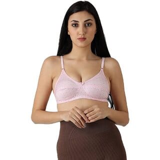Loving Care Women Printed Medium Coverage Non Padded Bra(BRZ0017)