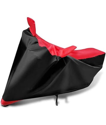AutoRetail - Dust Proof Two Wheeler Polyster Cover With (Mirror Pocket) for Bajaj Pulsar 220 F ( Pack of 1 ) , Multicolour
