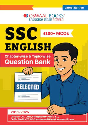 OSWAAL SSC (STAFF SELECTION Commission ) TIER-1 | Chapter-wise & Topic-wise Question Bank 2011 to 2025| English Comprehension | For 2026 Exam