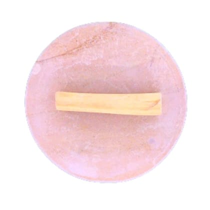 MAYAPURI Sandalwood Pata Store/Natural Chandan Pata (5 inches, Brown Color) with 1 Chandan Stick (1 Set)