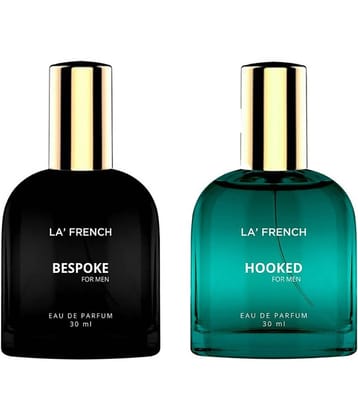 LA FRENCH -  Bespoke & Hooked Perfume Eau De Parfum (EDP) For Men  60ml  ( Pack of 2 )