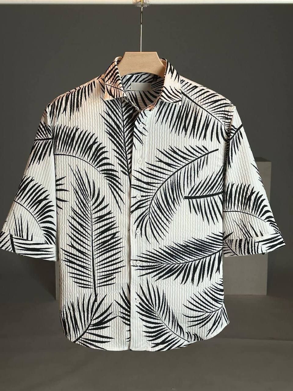 Black Floral Printed with Eye Catching look Pop corn Shirt by GlamaStitch-M