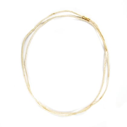 MAYAPURI Unisex Tulsi Kanthi Mala for Neck Wear | Holy Basil Wooden Necklace (Pack of 2)