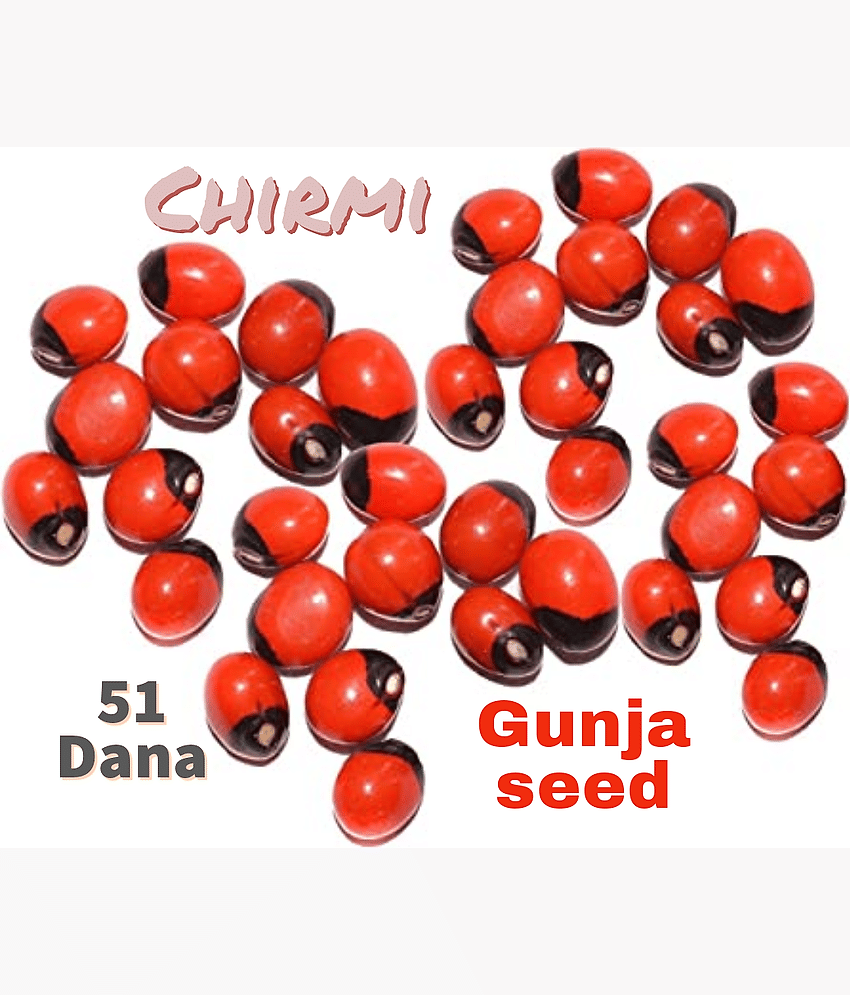 SS520 Lal Gunja Chirmi 51 Seed Pure Red Rosery Pia Seeds 10 gm