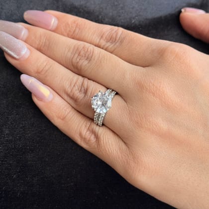 Vs Sterling silver Cocktail Ring 147-9