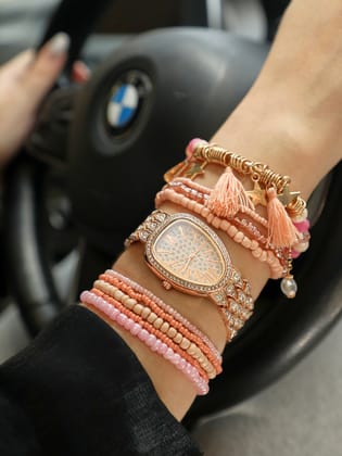 Asteria Rose Gold Watch Combo-Watch Combos