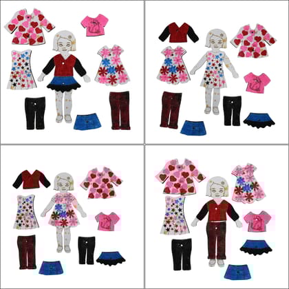 Sand Craft Doll Decoration Kit – Decorate and Dress the Doll with Colorful Sand Creative Art Activity for Kids