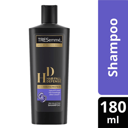 Tresemme Hair Fall Defense Pro Collection Shampoo - With Keratin Protein, Upto 97% Less Hair Breakage After 1 Wash, 185 Ml Tresemme Hair Fall Defense Pro Collection Shampoo - With Keratin Protein, Upto 97% Less Hair Breakage After 1 Wash, 185 Ml