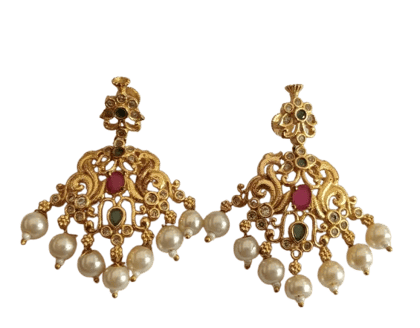 Radiant Gemstone Drop Earrings