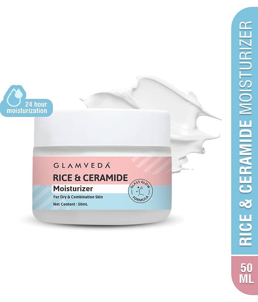 Glamveda Rice & Ceramide MoisturizerSkin Barrier Building & Nourishing, 50g