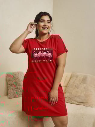 Perfect The Way You Are (Plus Size)-Red / 4XL