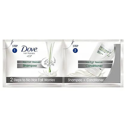 Dove Hair Fall Rescue Shampoo and Conditioner, 12ml Pack of 2 Units