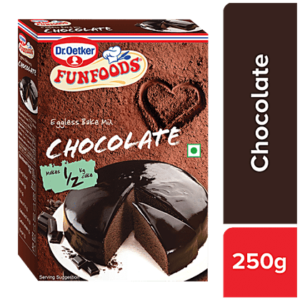 Dr. Oetker FunFoods Eggless Bake Mix Chocolate, 250 g