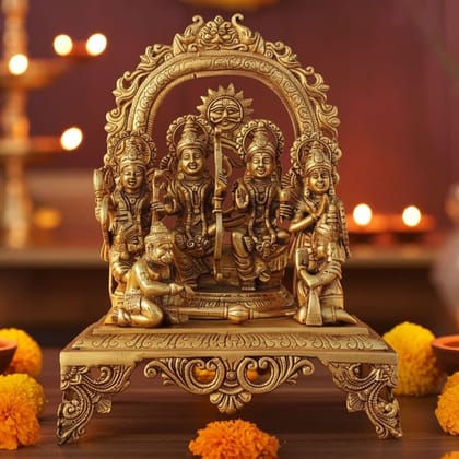 Brass Showpiece Ram Parivar Idol Statue (BSMAS131 J)