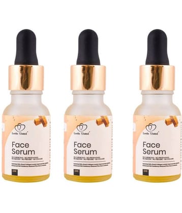 Looks United 24k Gold Face Serum Pack Of 3 (15ml Each)