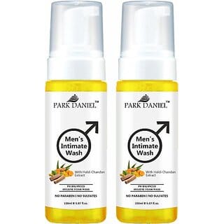 PARK DANIEL Men's Intimate Wash Maintain Ph Balance with Haldi Chandan Pack of 2 of 150ML (2 x 150 ml)