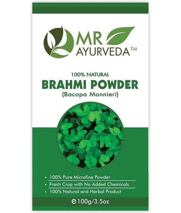 MR Ayurveda Brahmi Powder, Hair Care Hair Scalp Treatment 100 g