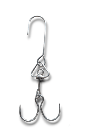 NAAYAGI - STAINLESS STEEL - MUTTON HOOK, CHICKEN HOOK, BUTCHERS HOOK, HOOK TO HOLD CHICKEN, MUTTON, HOOKS FOR MUTTON SHOPS, HOOKS FOR BUTCHERS SHOP, MULTI USE HOOK