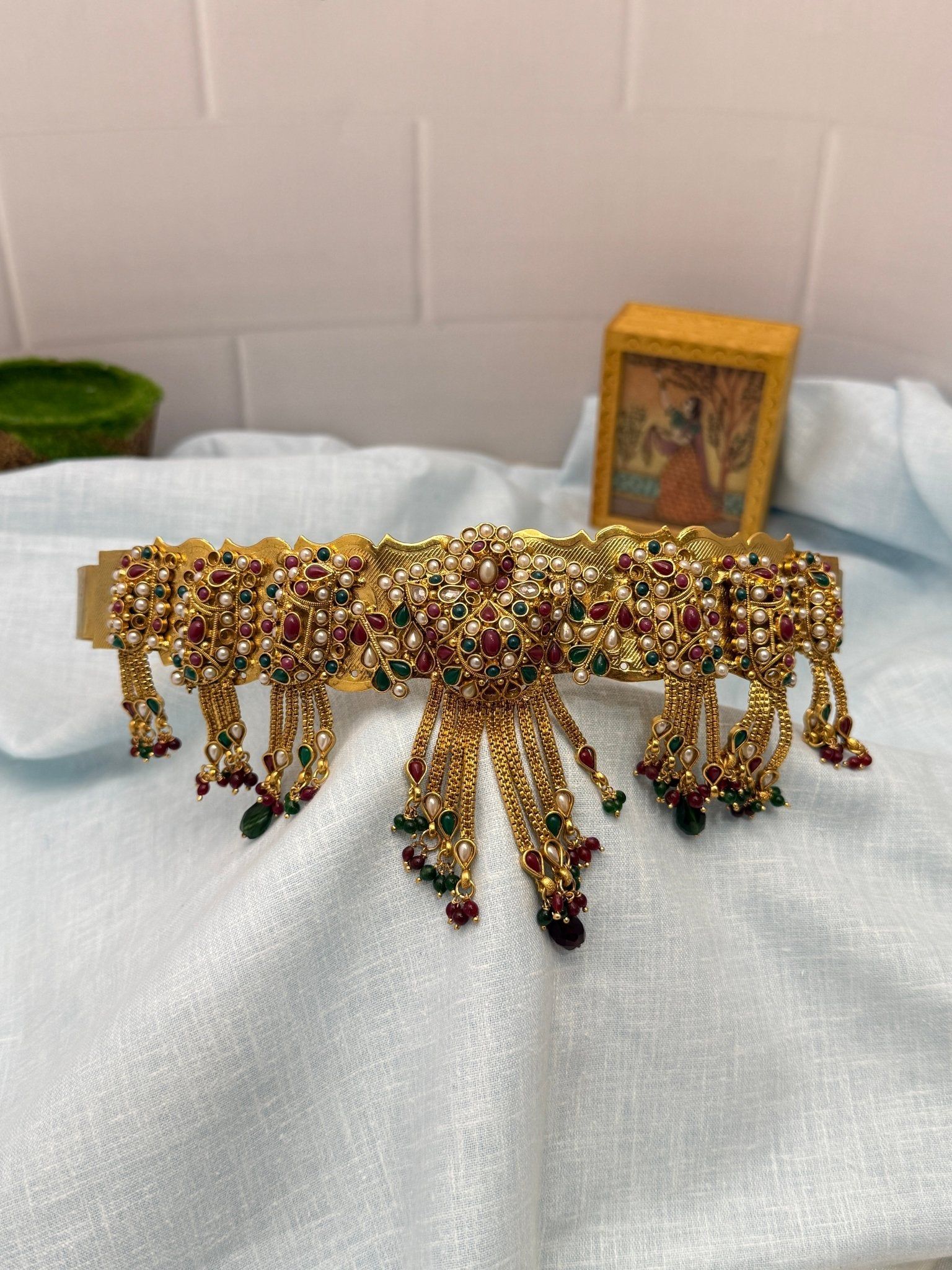 Antique Vaddanam Kamarbandh 6806-24 to 44 adjustable
