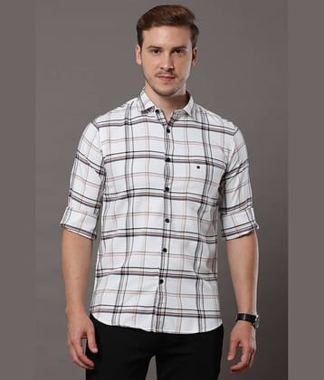 Cool Colors - White 100% Cotton Slim Fit Men's Casual Shirt ( Pack of 1 )