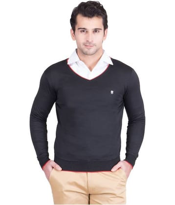 Galatea Black V Neck Sweater